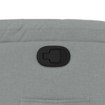 vidaXL Fauteuil inclinable Gris clair Tissu