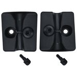 vidaXL Poids de tonnelle 4 Pièces PE Noir