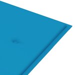 vidaXL Banc de jardin avec coussin 120 cm Bois d'acacia massif