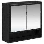 vidaXL Ensemble de mobilier de salle de bain 2 Pièces Chêne noir
