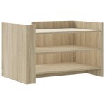 vidaXL Table basse chêne sonoma 80x50x50 cm bois d'ingénierie