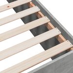 vidaXL Cadre de lit gris béton 90x190 cm bois d'ingénierie