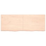 vidaXL Étagère murale 160x60x(2-4) cm bois de chêne massif non traité