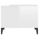 vidaXL Table basse Blanc brillant 60x44 5x45 cm Bois d'ingénierie