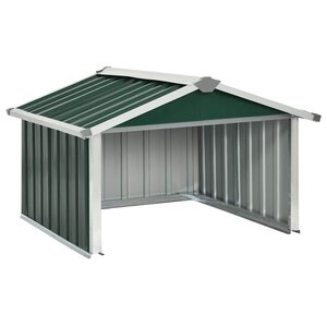 vidaXL Abri tondeuse robot de jardin 92x97x63 cm Acier galvanisé Vert