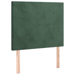 vidaXL Sommier à lattes de lit avec matelas et LED Vert foncé 80x200cm