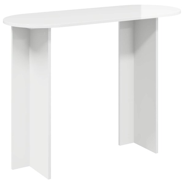 vidaXL Table console Blanc brillant 100 x 39 5 x 75 cm