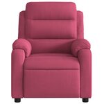 vidaXL Fauteuil de massage inclinable rouge bordeaux velours