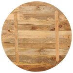 vidaXL Dessus de table Ø 70x3 8 cm rond bois de manguier massif