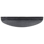 vidaXL Tapis d'escalier auto-adhésifs 10 Pièces noir 56x17x3 cm