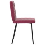 vidaXL Chaises à manger lot de 2 Rouge bordeaux Velours