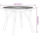 vidaXL Ensemble à manger de jardin 5 Pièces Bois d'acacia solide