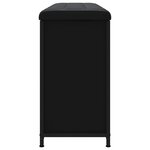 vidaXL Banc à chaussures avec tiroir rabattable noir 102x32x56 cm