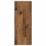 vidaXL Meuble TV mural Montage mural Bois Ancien 40 5 x 30 x 102 cm