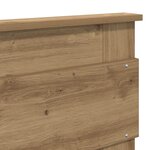 vidaXL Tête de lit Chêne artisanal 200 cm Bois d'ingénierie