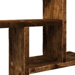 vidaXL Étagères murales 2 Pièces chêne fumé 50x12x50 cm Bois d'ingénierie