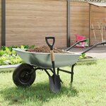 vidaXL Pelle Noir 68 5 cm Acier Émaillé et Bois Massif