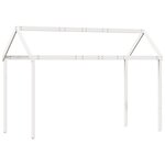vidaXL Lit superposé avec toit blanc 90x200 cm bois de pin massif