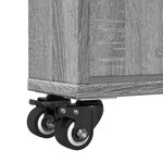 vidaXL Chariot de rangement étroit sonoma gris bois d'ingénierie