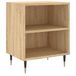vidaXL Tables de chevet 2Pièces chêne sonoma 40x30x50cm bois d'ingénierie