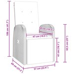 vidaXL Ensemble de salle à manger de jardin 9 pièces avec coussins Rattan PE gris