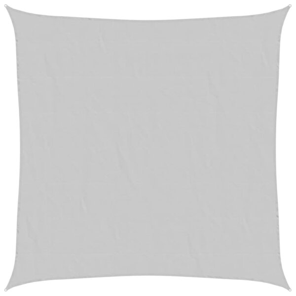 vidaXL Voile d'ombrage gris clair 6x6 m 100  polyester oxford