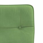 vidaXL Chaises à manger lot de 6 vert clair velours
