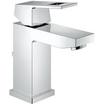 GROHE Mitigeur lavabo Eurocube 2339000E - Bec bas - Limiteur de température - Economie d'eau - Chrome - Taille S