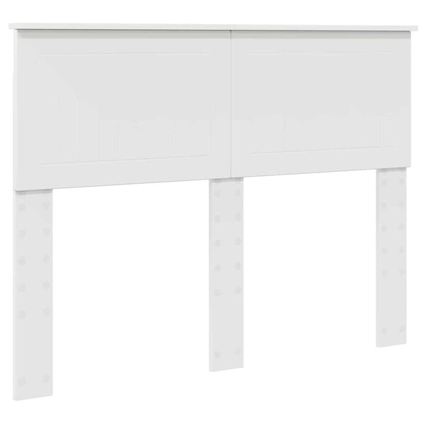 vidaXL Tête de lit avec tête de lit Blanc 120 cm Bois d'ingénierie