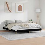 vidaXL Cadre de lit sans matelas noir 120x200 cm