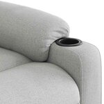vidaXL Fauteuil inclinable gris nuage tissu