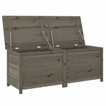 vidaXL Boîte à coussins extérieur Anthracite 150x50x56 cm Sapin massif