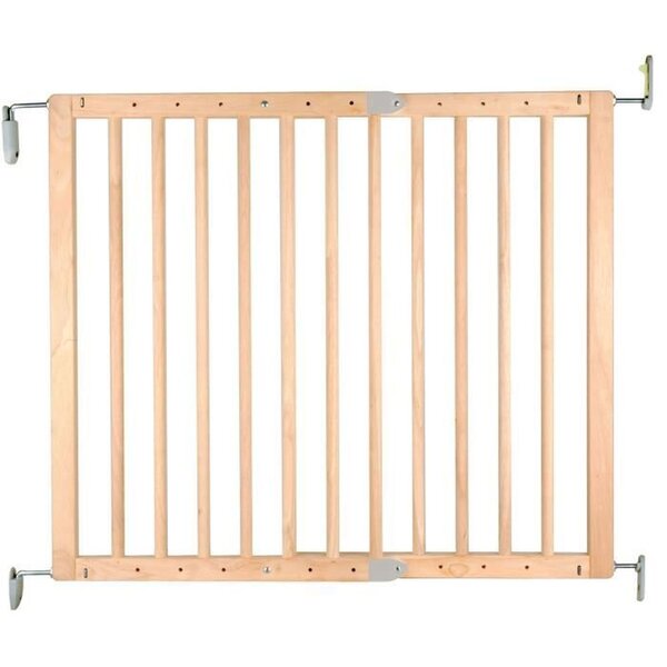 Barrière de sécurité Enfant PRUNE- 69 à 107 cm - Bois - Pivotante - Ouverture facile