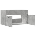 vidaXL Armoire d'évier Gris béton 80x38 5x46 cm Aggloméré