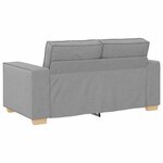 vidaXL Ensemble de Canapés 3 Pièces Gris 220 x 78 x 84 cm tissu