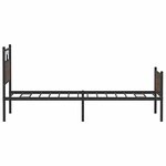 vidaXL Cadre de lit sans matelas chêne marron 107x203 cm
