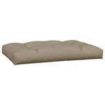 vidaXL Coussins de palette lot de 7 taupe tissu