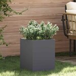 vidaXL Cache-pot de jardin Anthracite Acier laminé à froid