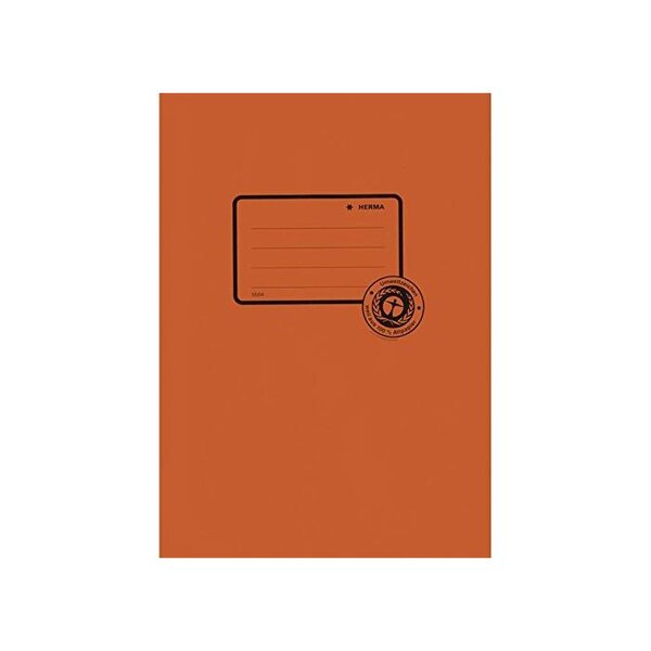 Protège Cahier Papier Recyclé A5 Orange HERMA