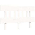 vidaXL Cadre de lit sans matelas blanc bois de pin massif