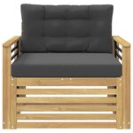 vidaXL Canapé d’extérieur Polyester Blanc
