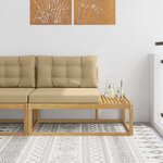 vidaXL Canapé d'extérieur en bout Blanc 115 x 83 x 73 cm Polyester