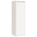 vidaXL Armoire murale Blanc 30x30x100 cm Bois de pin massif