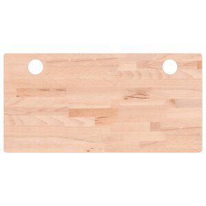 vidaXL Dessus de bureau 80x40x4 cm bois massif de hêtre