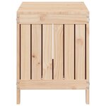 vidaXL Boîte de rangement de jardin 76x42 5x54 cm Bois massif de pin