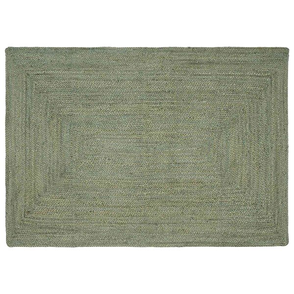 vidaXL Tapis de surface Rectangulaire Vert olive 140 x 200 cm Jute