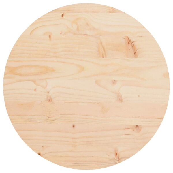 vidaXL Dessus de table rond Ø40x3 cm bois de pin massif