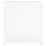 vidaXL Table d'appoint Blanc 33x33x34 5 cm Aggloméré