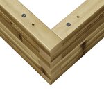 vidaXL Jardinière 70x70x23 cm bois de pin imprégné