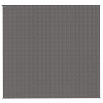 vidaXL Couverture lestée Gris 220x240 cm 15 kg Tissu